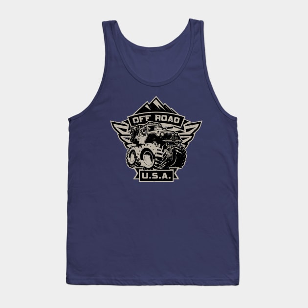 Off Road USA Tank Top by hobrath